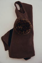 羊絨背心洋裝外套｜可可棕