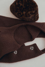 羊絨背心洋裝外套｜可可棕