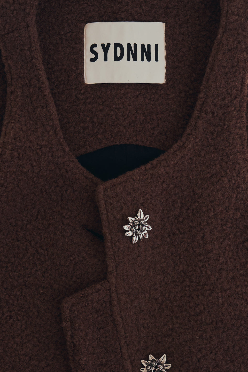 羊絨背心洋裝外套｜可可棕