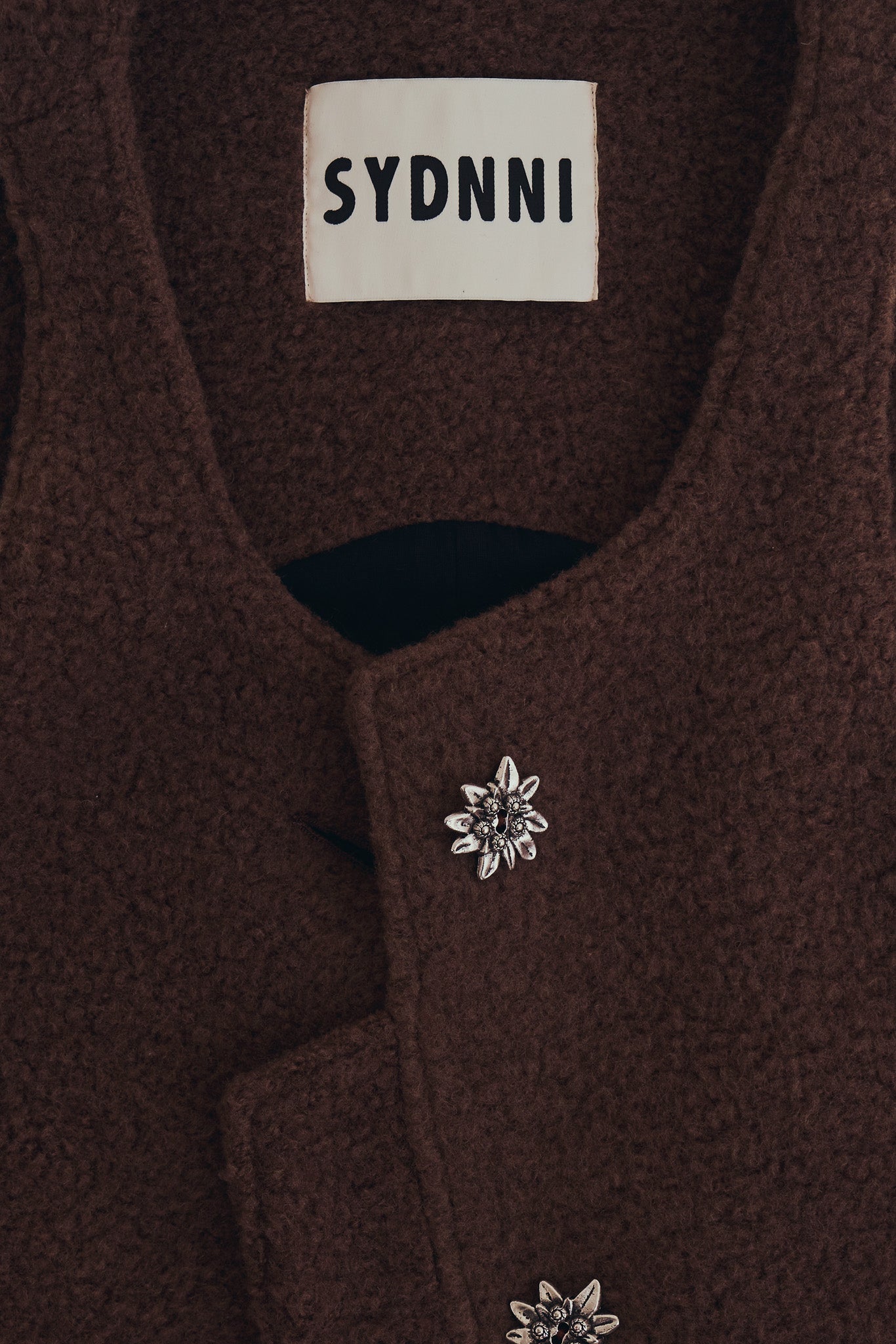 羊絨背心洋裝外套｜可可棕