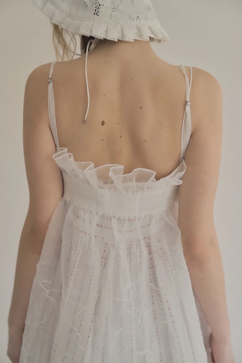 日本水玉細肩帶洋裝